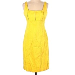 Calvin Klein sunflower yellow pencil dress wiggle dress size 4 small women’s